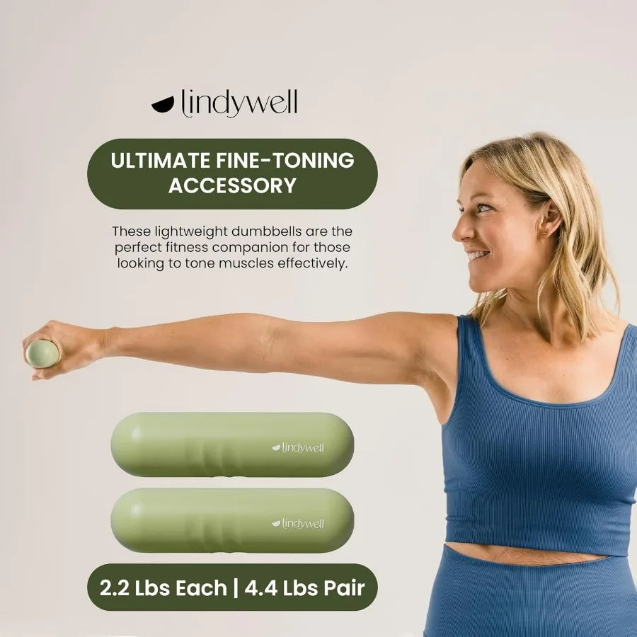 Aural Hand Weights - Sage Green - 2.2 lbs - Set of 2